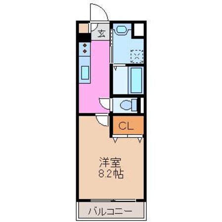 高茶屋駅 徒歩17分 1階の物件間取画像